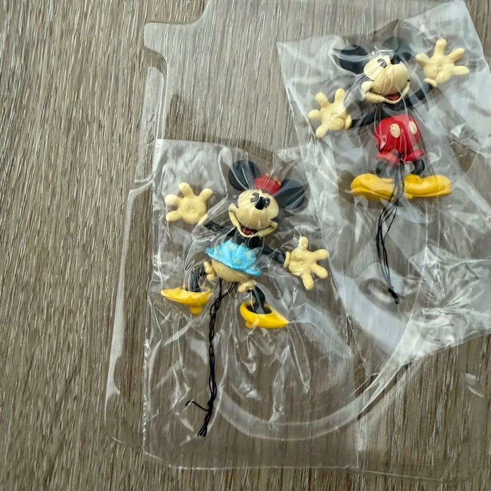 Hallmark Keepsake Disney Jumping for Joy Mickey Minnie Miniature Ornaments 2pc